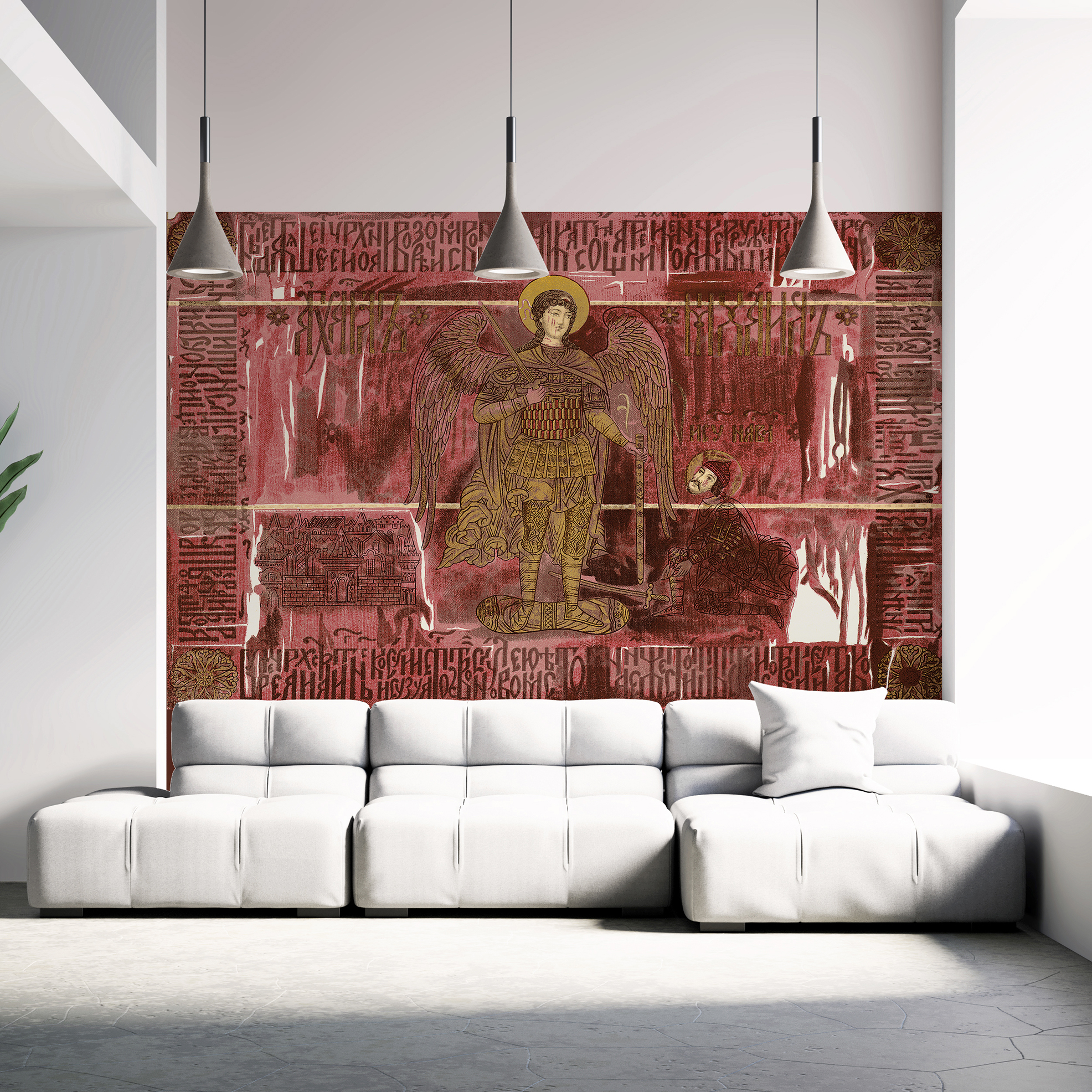 In Rot und Gold stellt die Ikone alle anderen Tapeten in den Schatten. Geruchneutrale Produkte von Hohenberger fördern das Lebensgefühl in ihrem Zuhause  