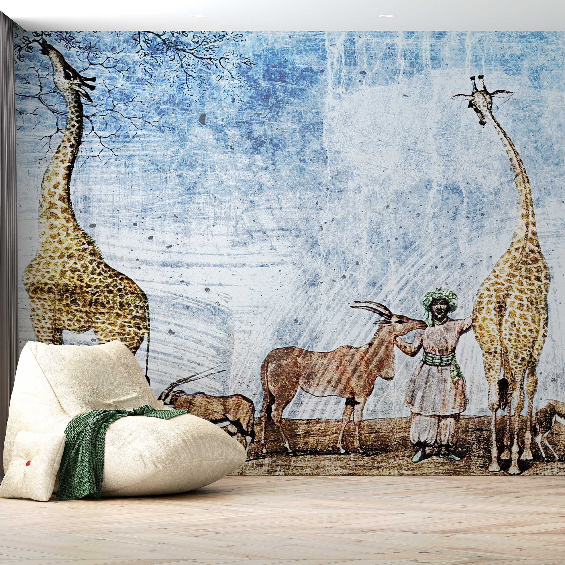 Auf einem beachtlichen Format von 270 x 420cm laden sie den afrikanischen Kontinent bei sich zu Hause ein. Wohngesunde Herstellung trifft auf Ästhetik 