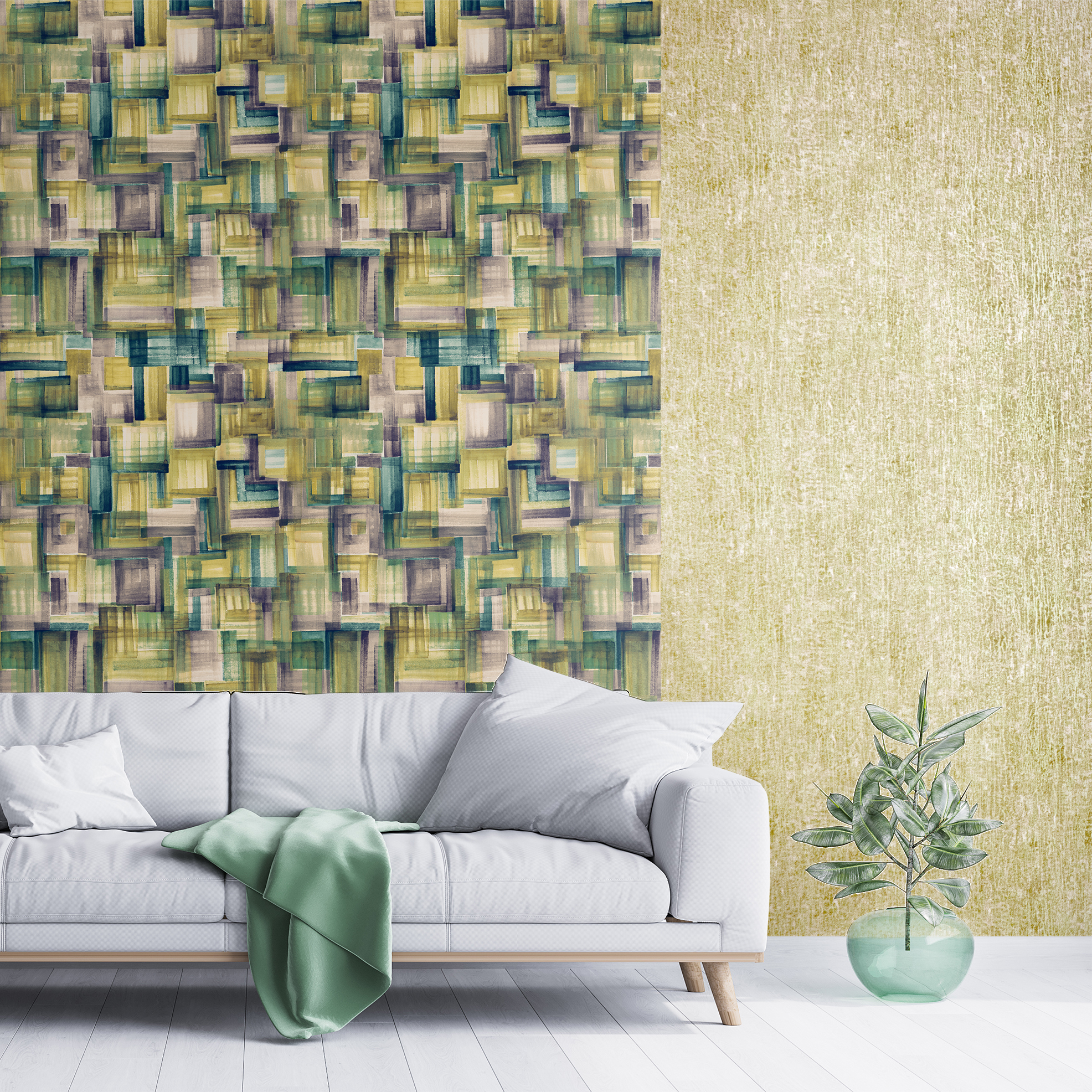 Plain wallpaper with a refined structure | Hohenberger